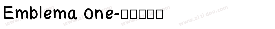 Emblema one字体转换